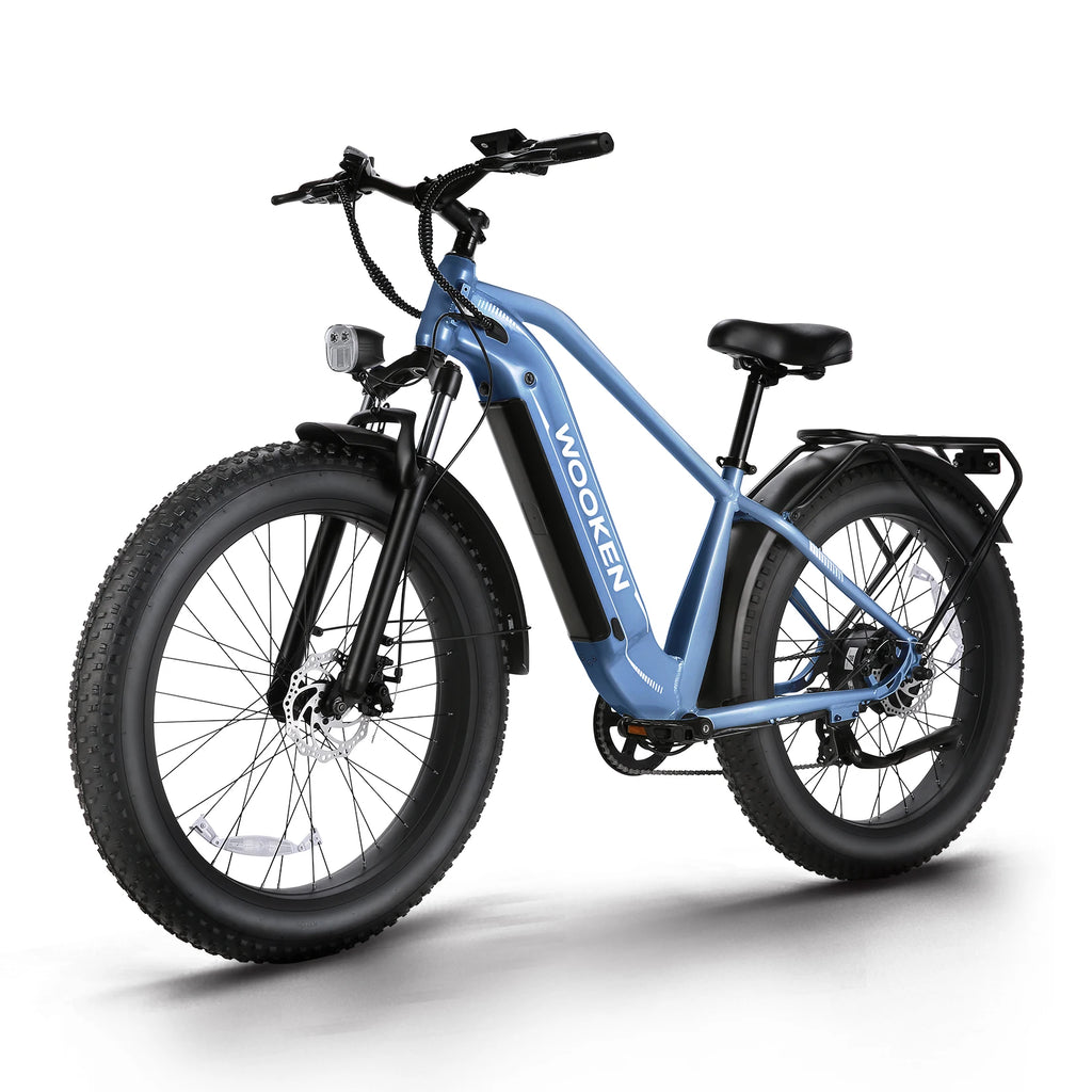 Blue electric bike