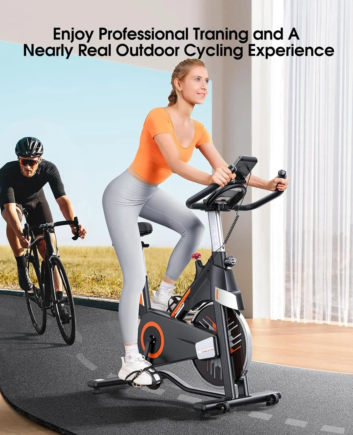 Quiet Magnetic Resistance Stationary Bike