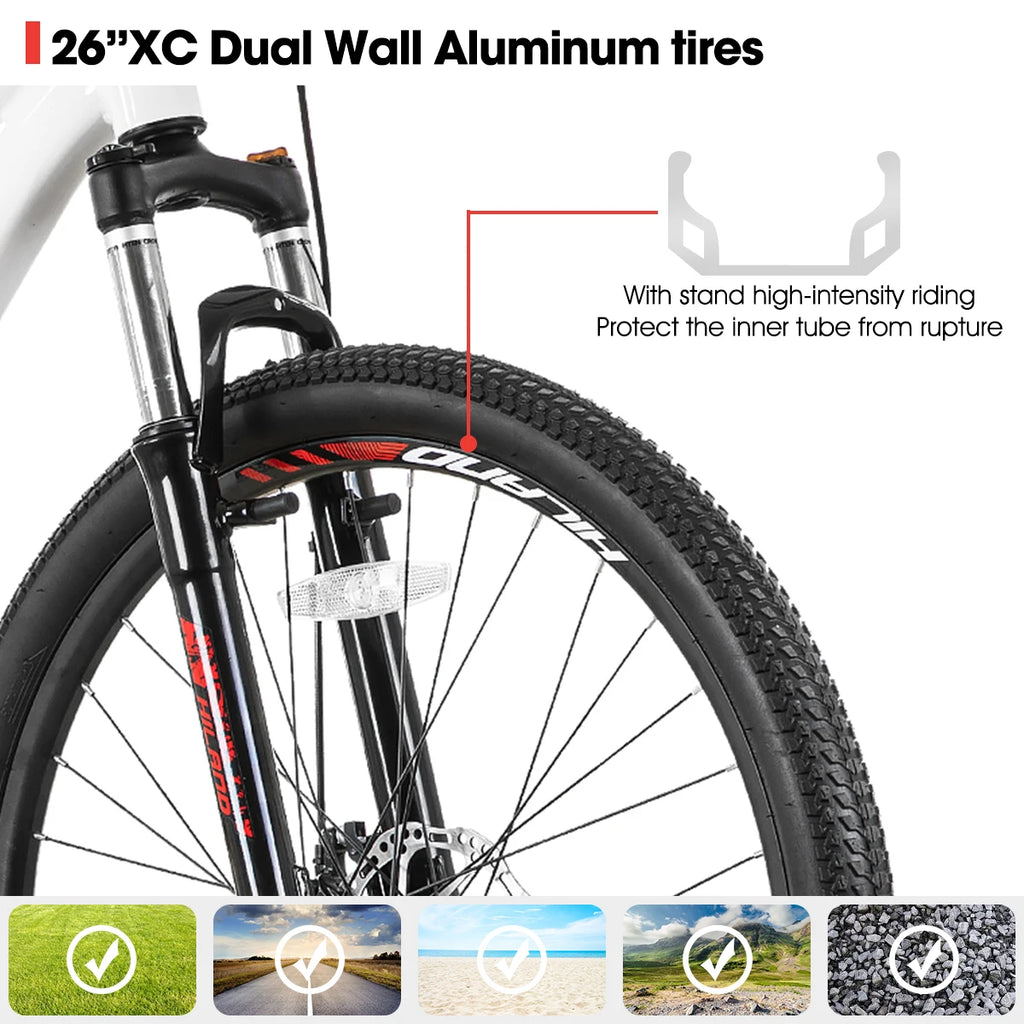 Hil and 26/27” 21-Speed Mountain Bike