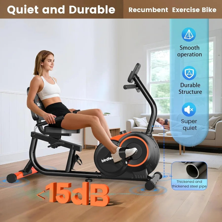 Heavy-Duty Recumbent Bike – 400LB Capacity