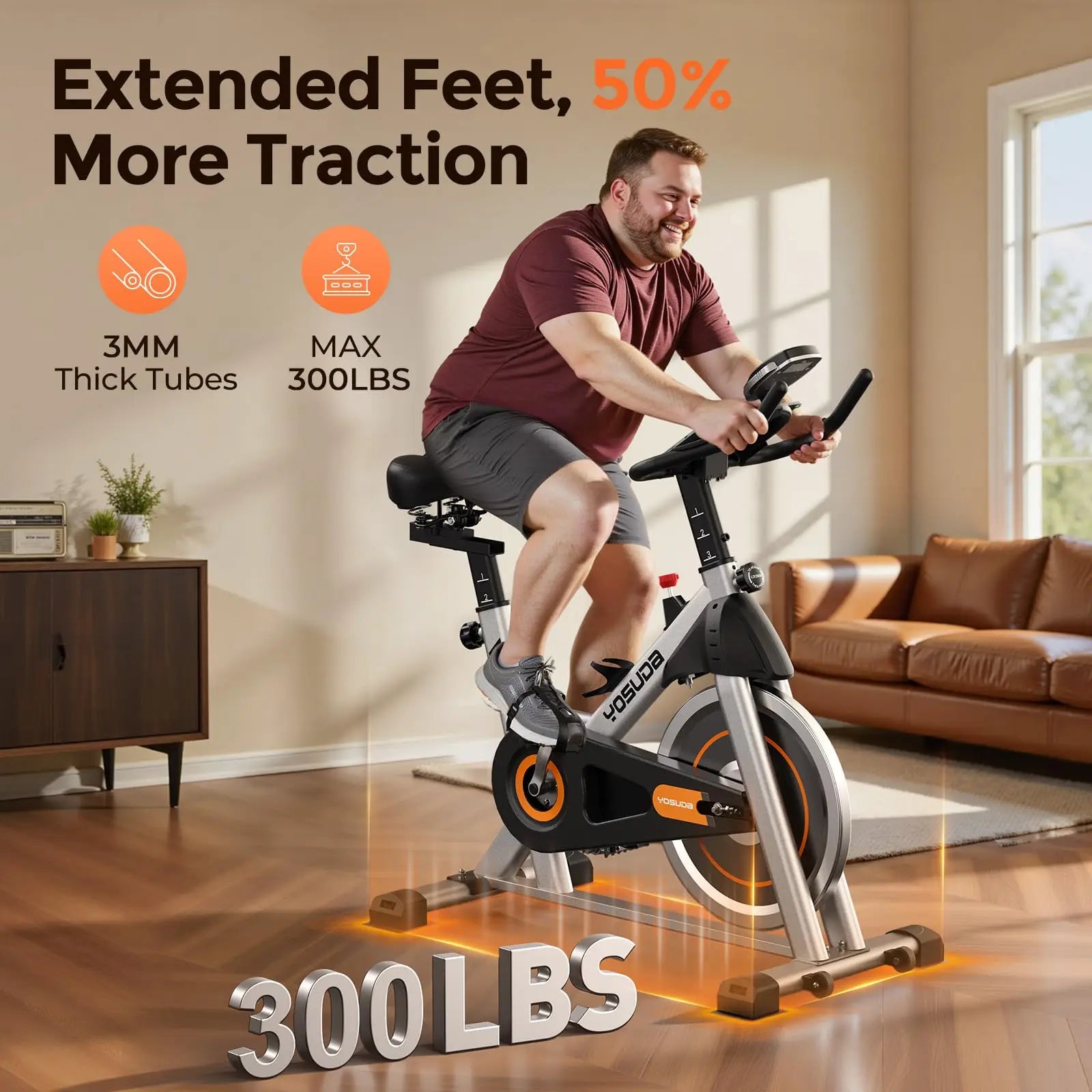 YOSUDA App-Connected Magnetic Exercise Bike