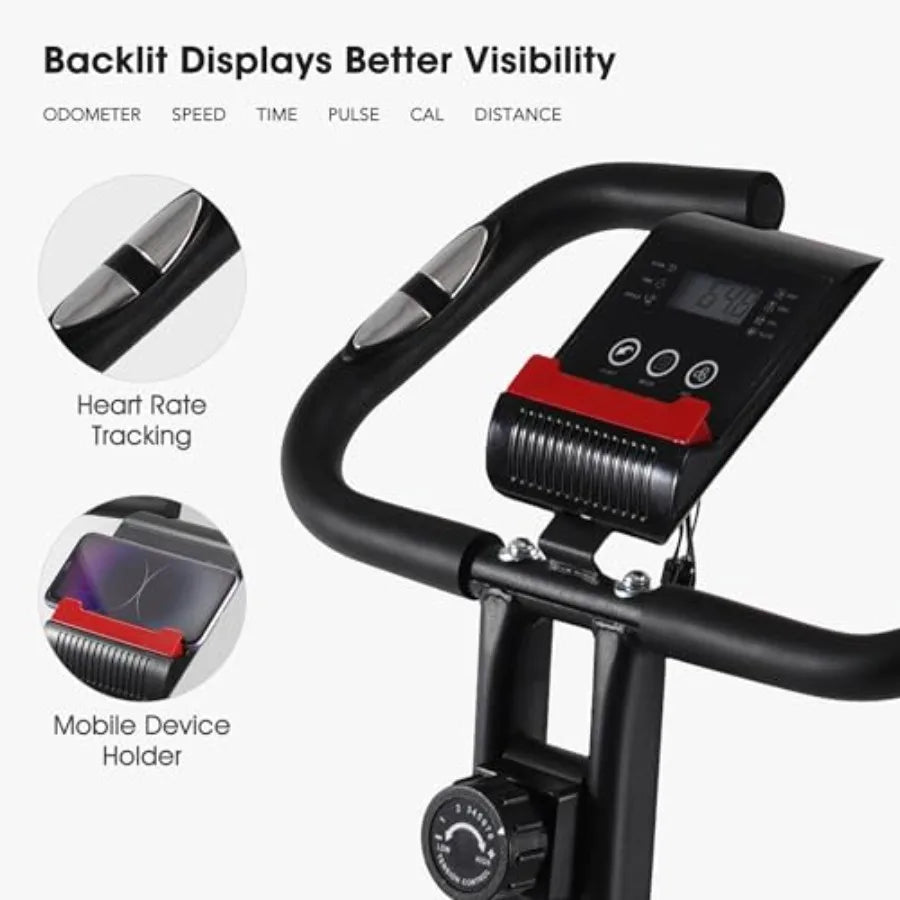 3-in-1 Foldable Exercise Bike – 265LB