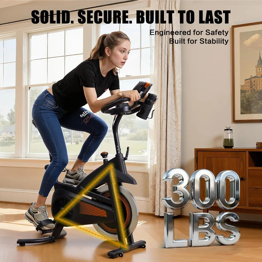 Home Gym Spin Bike – Adjustable Seat & Handlebar