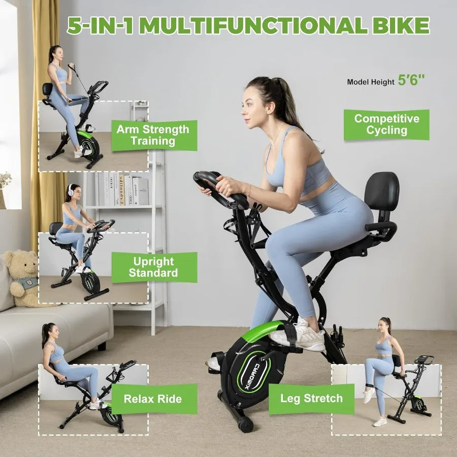 Caromix 5-in-1 Folding Exercise Bike