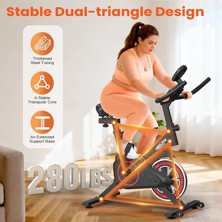 Home Silent Belt Drive Exercise Bike