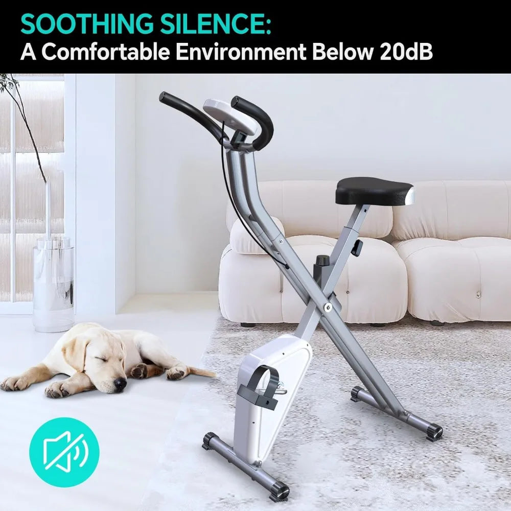 5-in-1 Magnetic Folding Exercise Bike