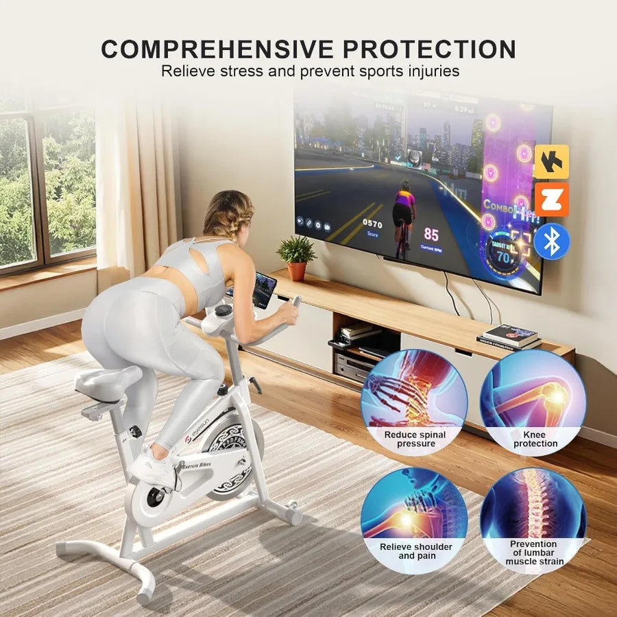 Adjustable Friction Indoor Cycling Bike – 330LB