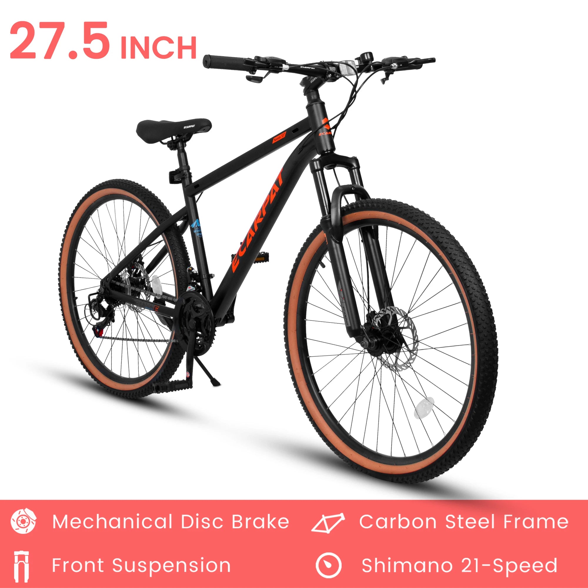 27.5” 21-Speed Trail Mountain Bike