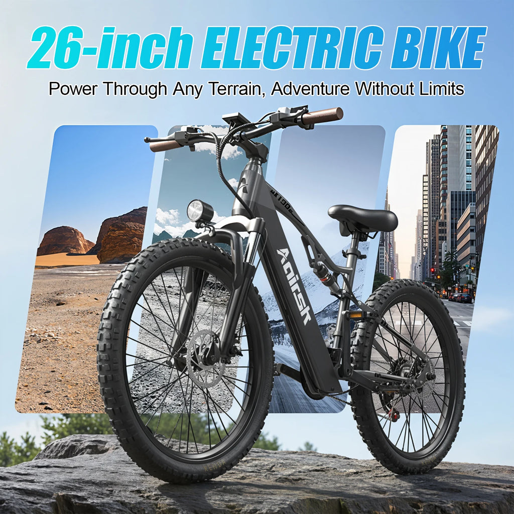 Aairsk XT90 500W Fat Tire Mountain E-Bike – 26"