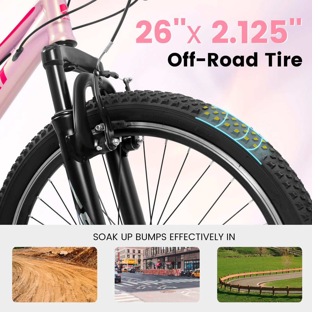 24/26” Women’s 21-Speed Mountain Bike