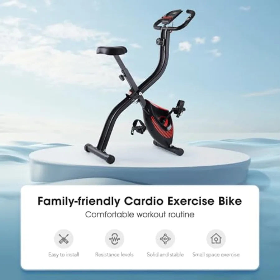 3-in-1 Foldable Exercise Bike – 265LB