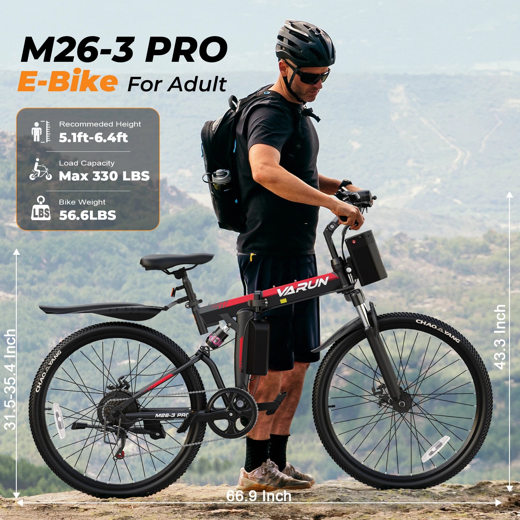 Varun M26-3 Pro 750W Electric Bike – 26"