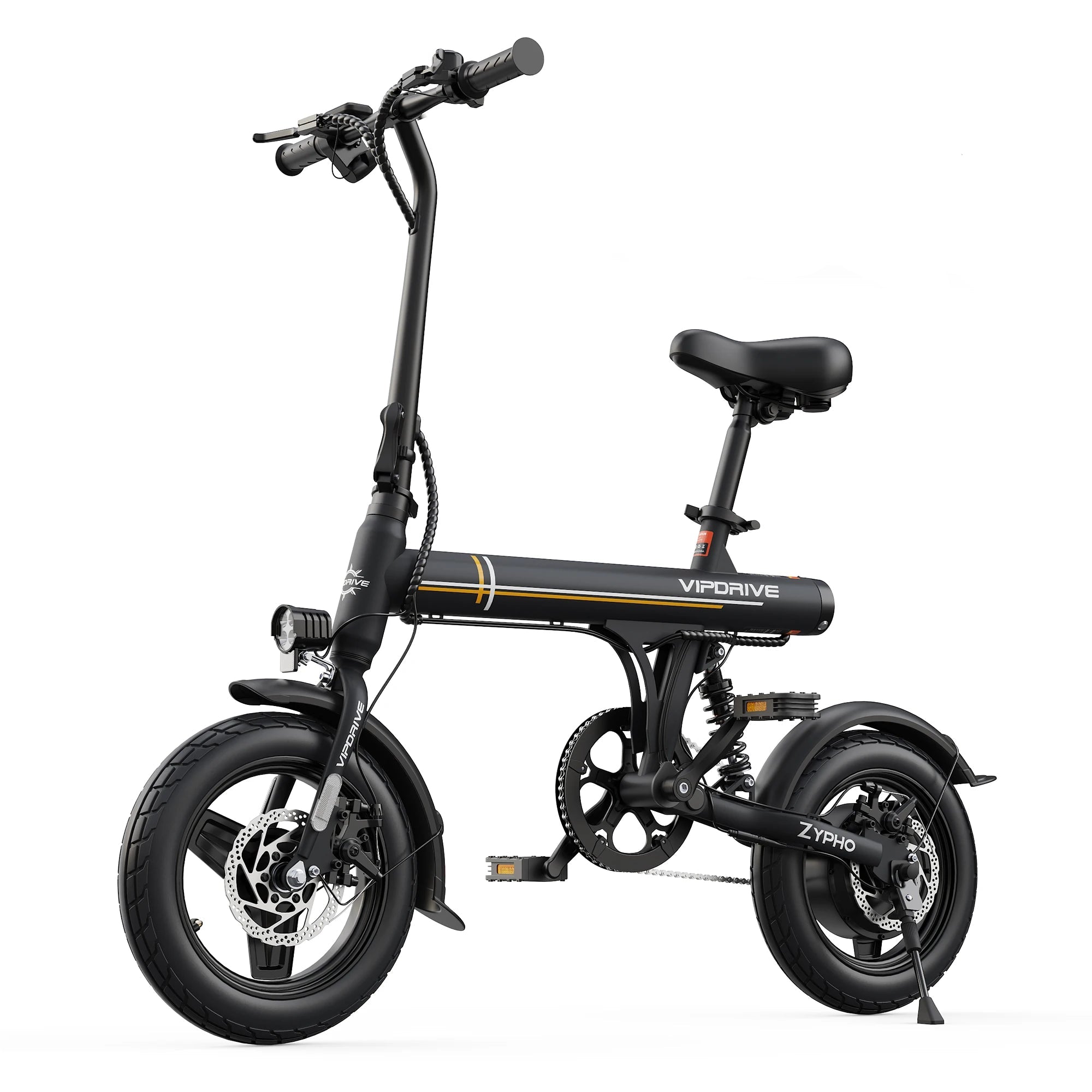 VIPDRIVE Zypho 350W City E-Bike – 14" Compact
