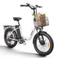 QRONGE 1000W Folding Electric Bike – 70 Mile Range