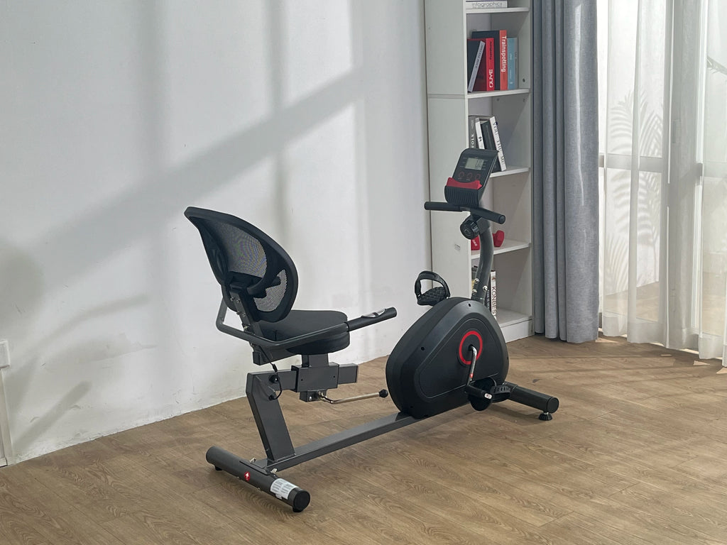 Sturdy Recumbent Exercise Bike with Monitor