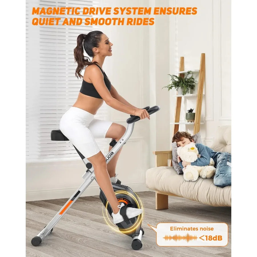 Compact Foldable Stationary Bike