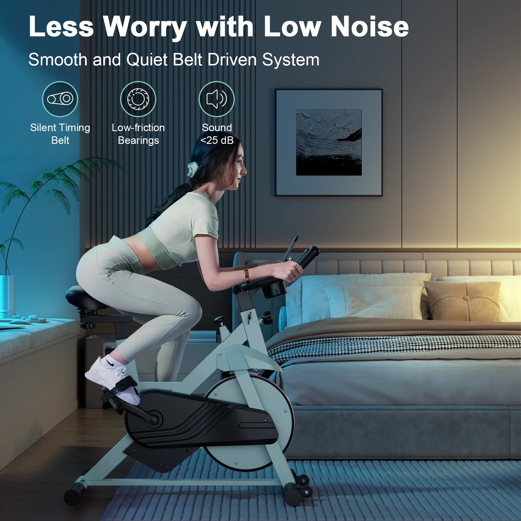 Superun 32-Level Magnetic Exercise Bike