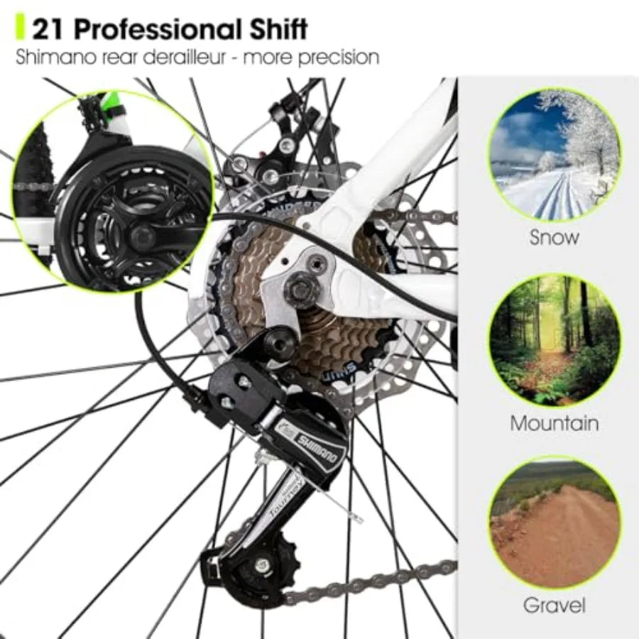 26” 21-Speed Alloy Mountain Bike