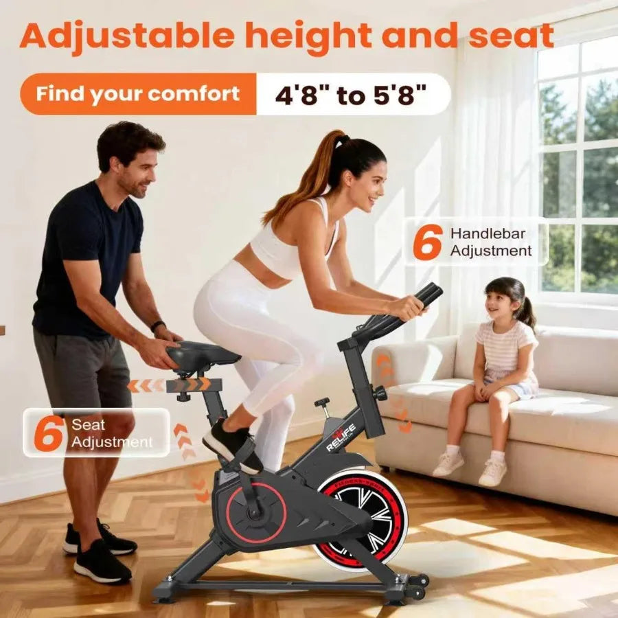 Home Silent Belt Drive Exercise Bike