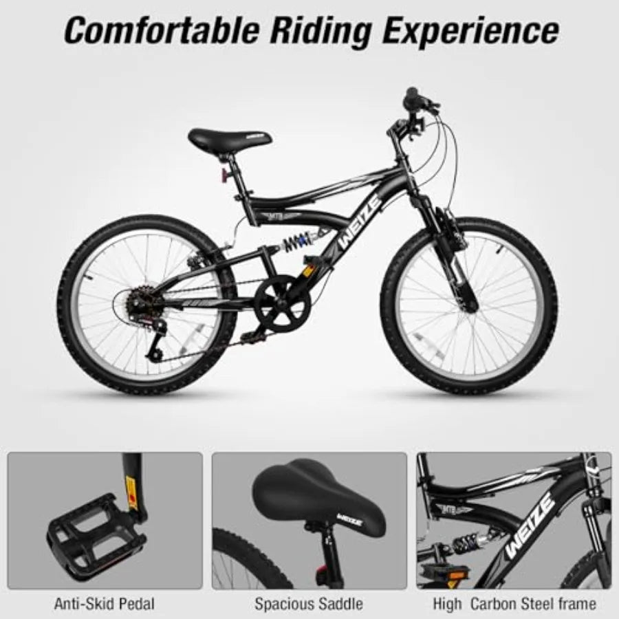 20/24” Kids Dual Suspension MTB