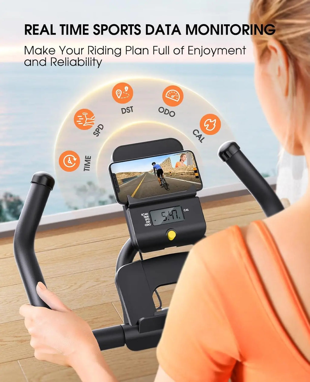 Quiet Magnetic Resistance Stationary Bike