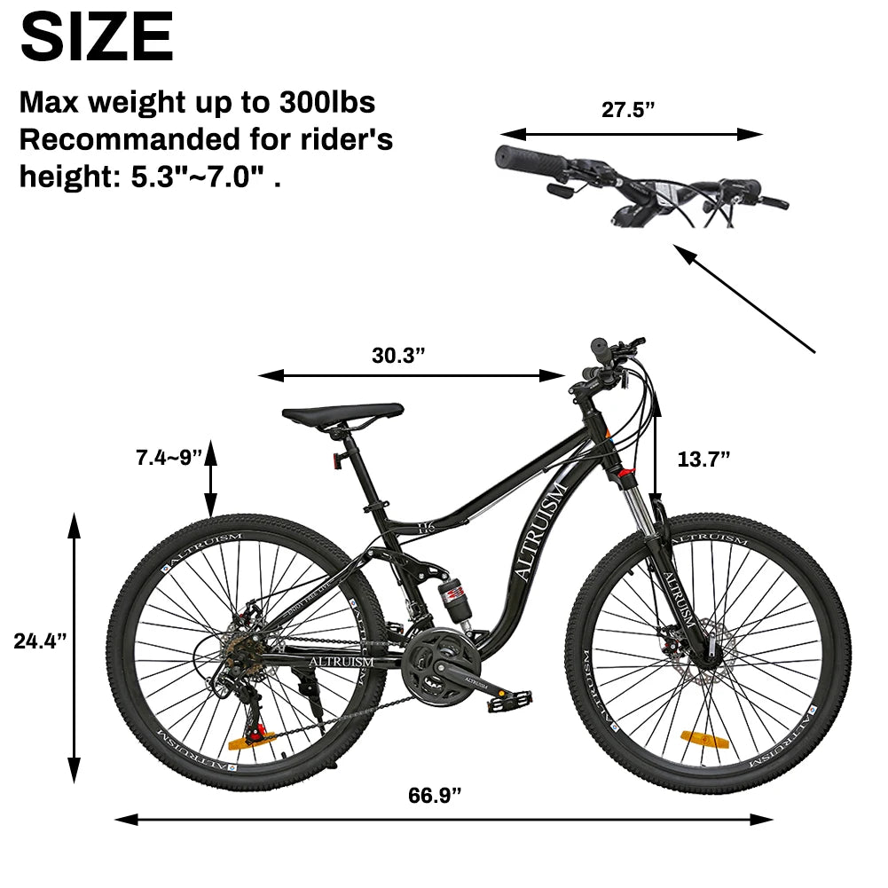 ALTRUISM H6 26” Full Suspension MTB