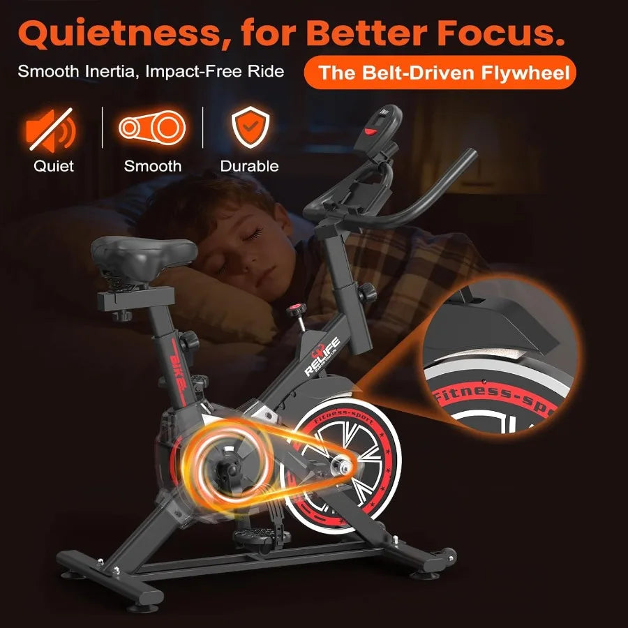 Home Silent Belt Drive Exercise Bike